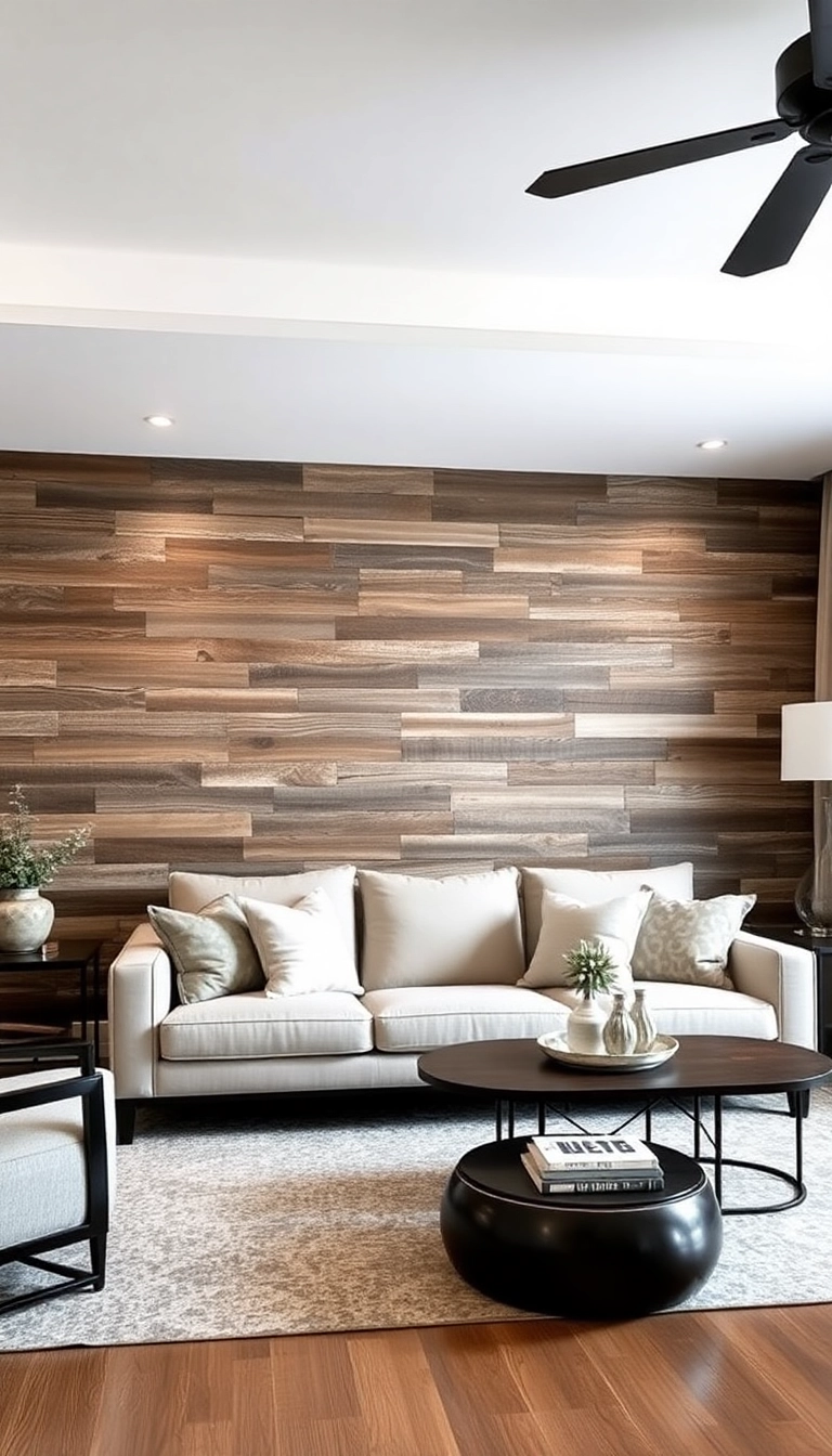 20 Living Room Decor Ideas That'll Make You Want to Stay Indoors Forever! - 10. Textured Wall Treatments