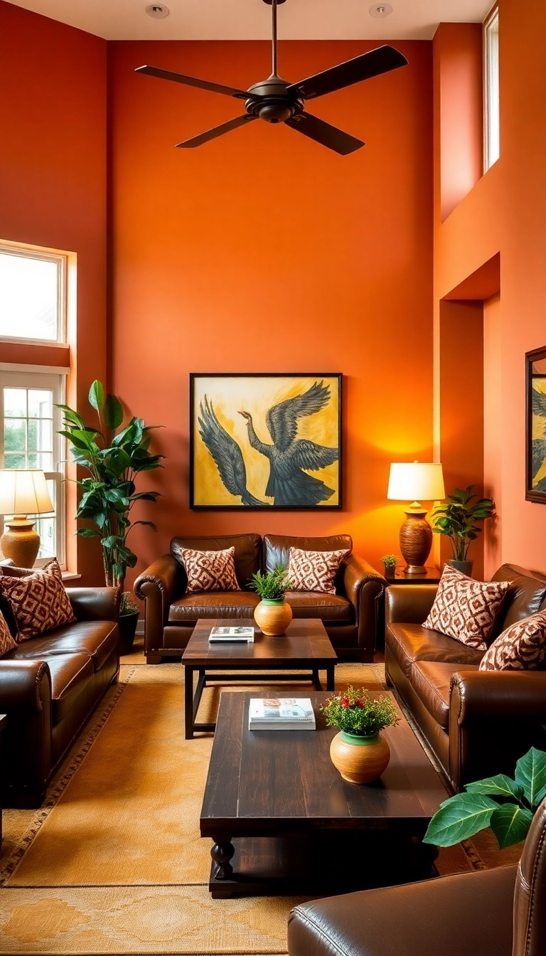 20 Living Room Decor Ideas That'll Make You Want to Stay Indoors Forever! - 2. Warm Color Palettes